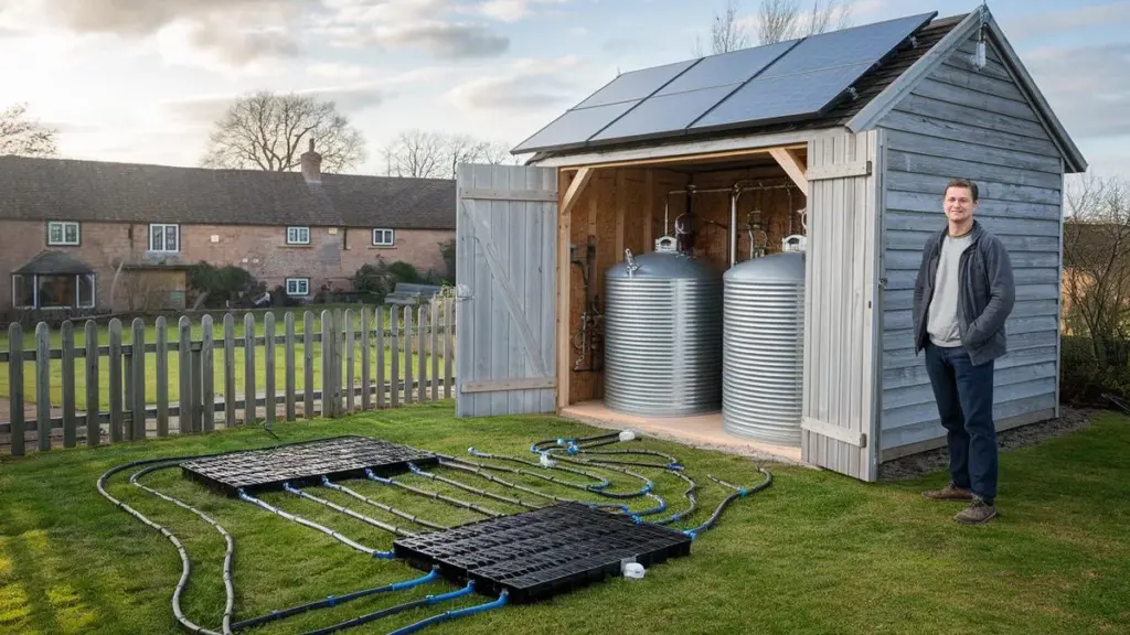 3.000 liter varmt vand dagligt uden gas eller strøm: dette gør-det-selv-system virker faktisk